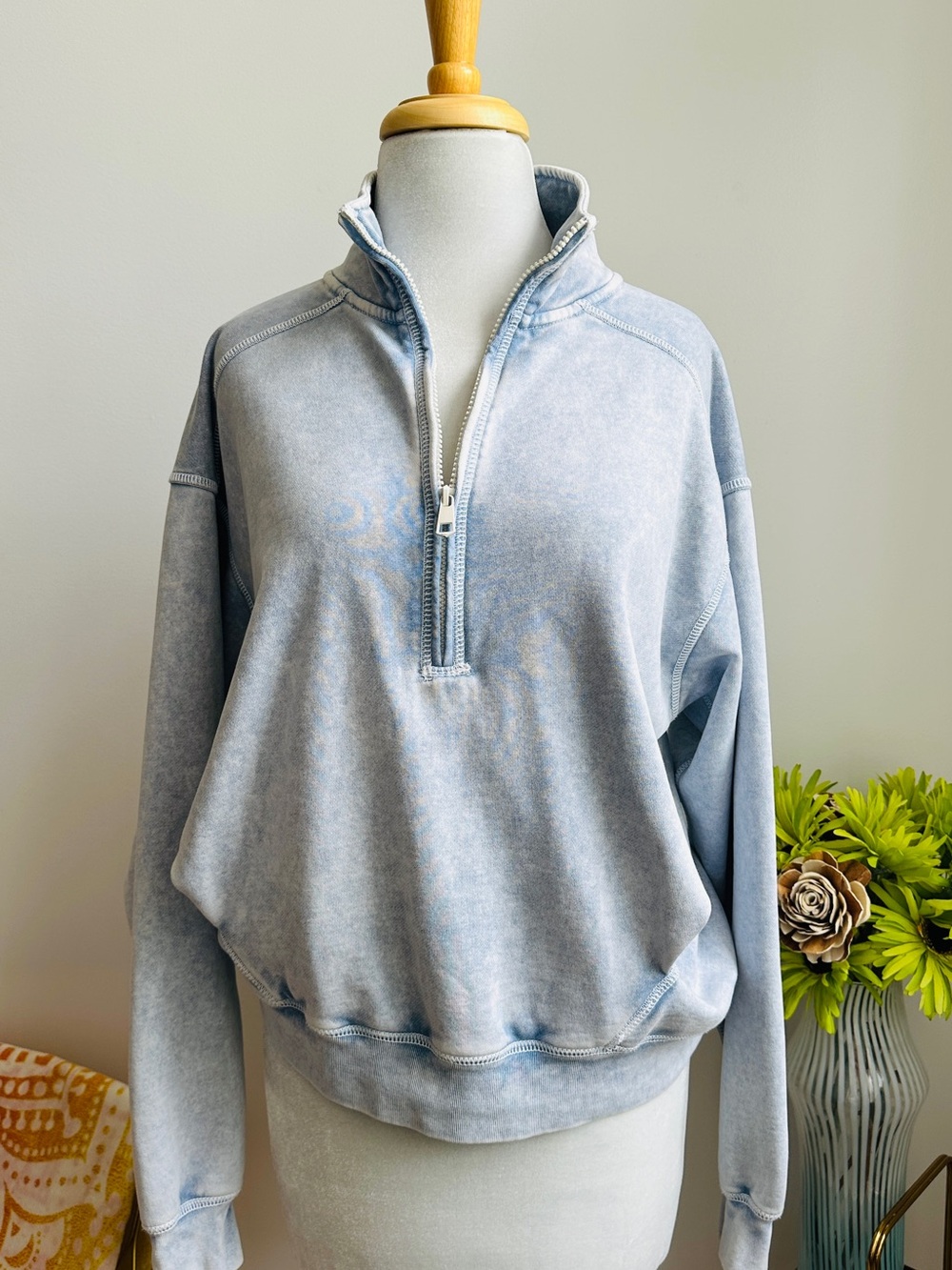 American Eagle Half-Zip Pullover Sweatshirt